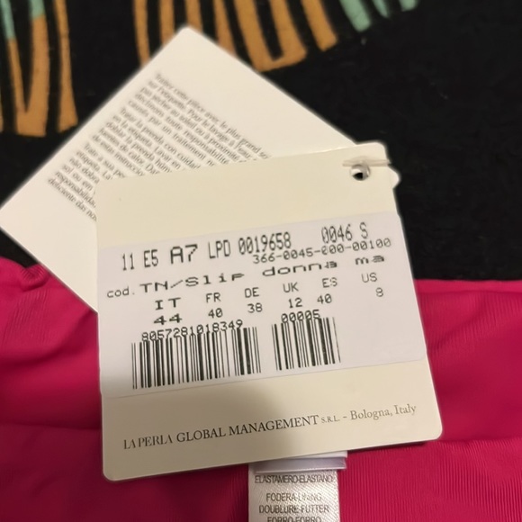 La Perla Slip Donna Marie Luxury Swim Brazilian Bikini Bottom in Fuchsia Pink - Picture 5 of 10